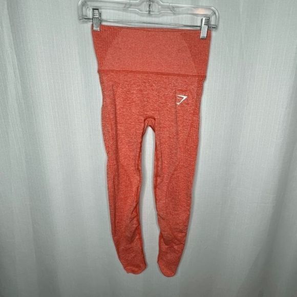 Gymshark Orange Cropped Leggings‎ - Picture 3 of 3